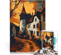 Puzzle da 1000 pezzi per adulti La meraviglia medievale nella Pop Art Giochi divertenti con pezzi completamente interconnessi di forma casuale 75x50cm