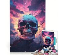 Puzzle da 1000 pezzi per adulti "La morte spettrale a colori" gioco rompicapo divertente antistress per rafforzare l'amore di coppia 50x75cm