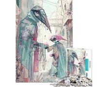 Puzzle da 1000 pezzi per adulti "La peste" - Esercizio per la mente - Decorazione per la casa - Gioco pratico per ragazzi dai 14 anni in su (38x52cm)