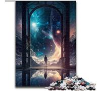 Puzzle da 1000 pezzi per adulti "La porta verso l'ignoto", idea regalo per le feste, opera d'arte umoristica, opera d'arte dettagliata (dimensioni 50x75cm)