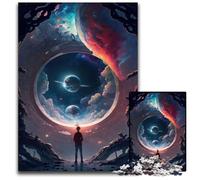 Puzzle da 1000 pezzi per adulti "La porta verso l'ignoto" in cartone, rompicapo e decorazioni per la casa, regalo perfetto per le feste, 26X38CM/10,23x14,96 pollici.