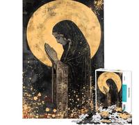 Puzzle da 1000 pezzi per adulti La preghiera della dea puzzle per ragazzi giocattolo decorativo da parete regalo perfetto per gli appassionati di videogiochi (dimensioni 38x52cm)