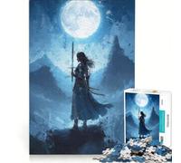 Puzzle da 1000 pezzi per adulti "La principessa guerriera" gioco pratico antistress ideale come regalo per tutta la famiglia 38x26cm