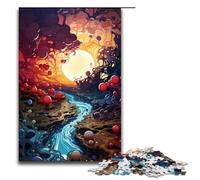 Puzzle da 1000 pezzi per adulti La psichedelia colorata della Valle della Loira Puzzle per adulti Puzzle in legno Gioco impegnativo 75x50 cm
