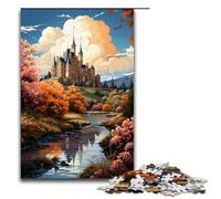 Puzzle da 1000 pezzi per adulti La psichedelia colorata della Valle della Loira Puzzle per adulti Puzzle in legno Gioco impegnativo 75x50 cm
