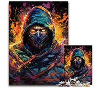 Puzzle da 1000 pezzi per adulti La psichedelia colorata di Ninja Killer Puzzle impegnativi per adolescenti e divertimento in famiglia - Gioco rompicapo fai da te Regalo 1000 pezzi (75x50cm)