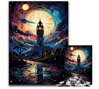 Puzzle da 1000 pezzi per adulti La psichedelia colorata di Silent Night Puzzle impegnativi Rompicapo fai da te impegnativo Gioco perfetto per famiglie o regalo decorativo 1000 pezzi (38x26 cm)