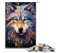 Puzzle da 1000 pezzi per adulti La psichedelia colorata di Star Wolf gioco educativo giocattolo opera d'arte regalo 75x50 cm