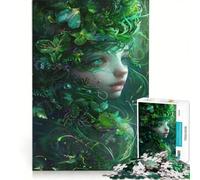 Puzzle da 1000 pezzi per adulti "La ragazza dal viso incantevole" gioco pratico impegnativo e stimolante adatto come decorazione da scrivania 50x75cm
