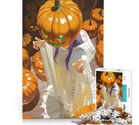 Puzzle da 1000 pezzi per adulti "La ragazza zucca si risveglia" gioco rilassante interazione genitore-figlio regalo di compleanno regalo di viaggio 38x52cm