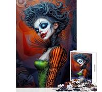 Puzzle da 1000 pezzi per adulti "La Regina dei Clown Oscuri" gioco educativo assemblaggio di modelli giocattolo antistress ottimo regalo per gli appassionati di videogiochi (38x26cm)