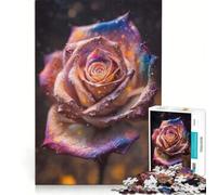 Puzzle da 1000 pezzi per adulti "La Rosa dell'Universo" gioco rompicapo difficile per rafforzare l'amore tra le coppie 38x52cm