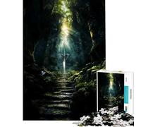 Puzzle da 1000 pezzi per adulti La Spada Dimenticata dei Secoli gioco rompicapo giocattolo educativo regalo di compleanno analisi e logica (dimensioni 38x52cm)