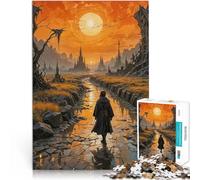 Puzzle da 1000 pezzi per adulti La strada eterna Antistress Vacanza in patria Uccidere il tempo con poster abbinato e foglio di quiz 52x38cm