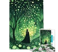 Puzzle da 1000 pezzi per adulti "La strega della foresta incantata" - Gioco divertente e antistress per genitori e figli (Dimensioni 38x26cm)
