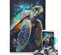 Puzzle da 1000 pezzi per adulti "La tartaruga paziente" gioco rompicapo difficile per migliorare l'amore tra le coppie 38x52cm