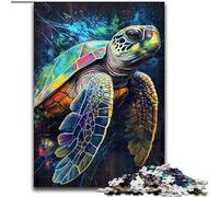 Puzzle da 1000 pezzi per adulti "La tartaruga paziente", puzzle impegnativi per compleanni, vacanze, Natale, Halloween, regalo (dimensioni 26x38cm)