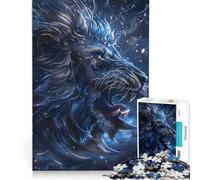 Puzzle da 1000 pezzi per adulti "La testa del leone" gioco rompicapo assemblaggio di figure per rafforzare l'amore tra le coppie 50x75cm