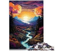Puzzle da 1000 pezzi per adulti "La valle è enorme" gioco educativo giocattolo da sfida, 26 x 38 cm, idee regalo di compleanno uniche per adolescenti dai 14 anni in su