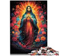 Puzzle da 1000 pezzi, per adulti, la Vergine Maria, giocattolo per l'intrattenimento in famiglia, un'opera d'arte per adolescenti dai 14 anni, 26 x 38 cm