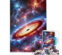 Puzzle da 1000 pezzi per adulti L'abbraccio della singolarità: un buco nero cosmico gioco rilassante da parete compleanno e Natale (dimensioni 38x26cm)