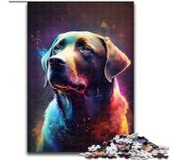 Puzzle da 1000 pezzi per adulti Labrador colorato Puzzle impossibili per adulti dimensioni 26x38cm Regalo perfetto per genitori, amanti, amici - Età 14+