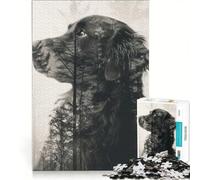 Puzzle da 1000 pezzi per adulti Labrador Double Exposure gioco impossibile impegnativo da completare ideale come regalo 50x75cm