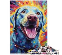 Puzzle da 1000 pezzi per adulti Labrador interessante puzzle per ridurre lo stress 50 x 75 cm per alleviare lo stress sfida difficile
