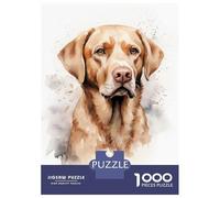 Puzzle Da 1000 Pezzi Per Adulti Labrador Portrait Puzzle Per Adulti Giochi Rilassanti Un'opera D'arte Difficile E Stimolante 38x26cm/1000pcs