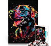 Puzzle da 1000 pezzi per adulti Labrador Retriever cane giocattolo giocattolo artistico 26 x 38 cm tutta la famiglia