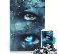 Puzzle da 1000 pezzi per adulti "Lacrime Blu", gioco rompicapo, difficile, per rafforzare l'amore tra le coppie 50x75cm