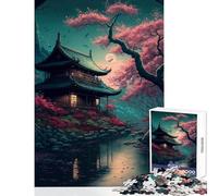 Puzzle da 1000 pezzi per adulti Lago di bellezza Decorazione per la casa Giocattoli Regali per donne Uomini Gioco rompicapo Difficile e sfida Dimensioni 50x75cm