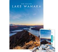 Puzzle da 1000 pezzi per adulti Lago Wanaka giochi rilassanti educativi artistici regalo vacanza a casa per passare il tempo (dimensioni 38x52cm)