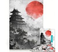 Puzzle da 1000 pezzi per adulti "L'alba al castello di Edo", gioco interattivo, interazione genitore-figlio, ideale come regalo per tutta la famiglia 50x75cm