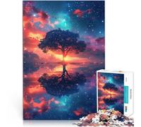 Puzzle da 1000 pezzi per adulti "L'albero della vita" come regalo puzzle, gioco educativo per compleanno, Natale, per adolescenti dai 14 anni in su, 26 x 38 cm