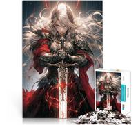 Puzzle da 1000 pezzi per adulti Lama della Valchiria Difficile da completare ma divertente e umoristico Lista dei desideri con Babbo Natale 38x26cm