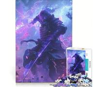 Puzzle da 1000 pezzi per adulti Lama Fulmine Samurai gioco interattivo decorazione da parete adatto per la decorazione della scrivania 38x26cm
