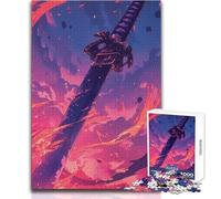 Puzzle da 1000 pezzi per adulti Lama infuocata del karma Gioco di precisione esatto per trascorrere momenti piacevoli e sereni nel tempo libero Dimensioni giocattolo 38x26cm