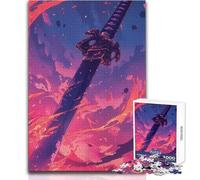 Puzzle da 1000 pezzi per adulti Lama infuocata del karma Gioco di precisione esatto per trascorrere momenti piacevoli e sereni nel tempo libero Dimensioni 50x75cm