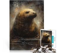 Puzzle da 1000 pezzi per adulti Lamantini Fiction Antistress Vacanza in patria Uccidere il tempo Adatto per la decorazione del desktop 52x38cm