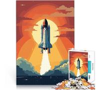 Puzzle da 1000 pezzi per adulti Lancio dello Space Shuttle retrò Giochi educativi Decorazione della casa per la decorazione della casa 75x50cm