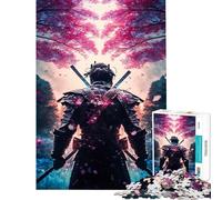 Puzzle da 1000 pezzi per adulti "L'anima del samurai" difficile e stimolante per divertimento in famiglia gioco divertente per ragazzi dai 14 anni in su (38x52cm)