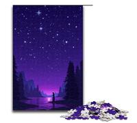 Puzzle da 1000 pezzi per adulti "L'aria viola che sale dall'Oriente" Puzzle in legno per adulti e bambini Strumento antistress 1000 pezzi (75x50 cm)