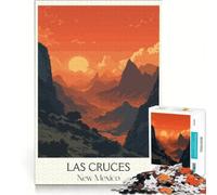 Puzzle da 1000 pezzi per adulti, Las Cruces NM, gioco rompicapo, decorazione per la casa, compleanno e Natale 38x26cm
