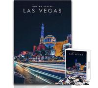 Puzzle da 1000 pezzi per adulti Las Vegas Stati Uniti Bellissimo design Gioco Difficile Sfida Ottimo regalo Dimensioni 38x52cm