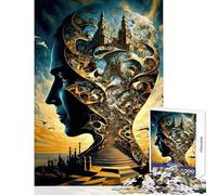 Puzzle da 1000 pezzi per adulti L'ascesa dell'intelligenza artificiale Decorazione per la casa Giocattoli Regali per donne e uomini Gioco rompicapo Difficile e stimolante Dimensioni 38x26cm