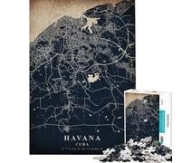 Puzzle da 1000 pezzi per adulti L'Avana Cuba Gioco interattivo per le vacanze ideale per passare il tempo compleanno e Natale (dimensioni 38x52cm)