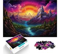 Puzzle da 1000 pezzi per adulti le Alpi come regalo per alleviare lo stress difficile per adolescenti dai 14 anni in su, 26 x 38 cm