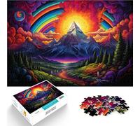 Puzzle da 1000 pezzi, per adulti, le Alpi, per alleviare lo stress, vacanze a casa, passatempo per adolescenti dai 14 anni in su, 26 x 38 cm
