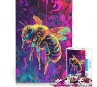Puzzle da 1000 pezzi per adulti "Le api sentono l'odore della paura", gioco educativo, attività divertenti da fare a casa, lista dei desideri con Babbo Natale 38x26cm